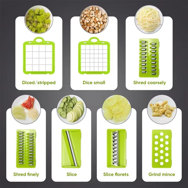 Vegetable Chopper 16 Pcs Set