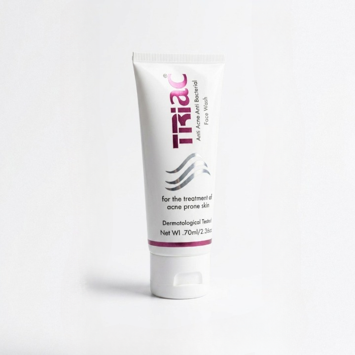 Triac Anti Acne Anti Bacterial Face Wash 70ml for Acne-Prone Skin