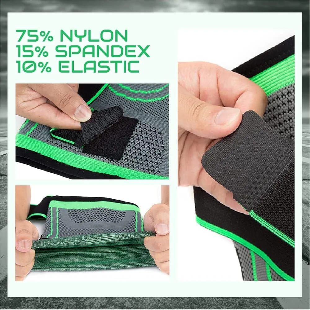 Adjustable Knee Support Brace with 3D Weave Compression Technology