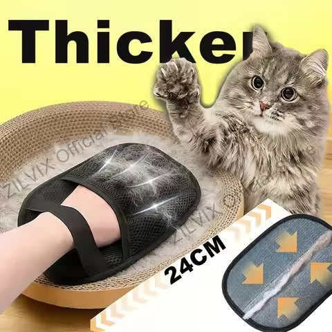 🐾 Easily removes pet hair from clothes, sofas, beds & car seats 🧤 Soft rubber design for gentle yet effective cleaning