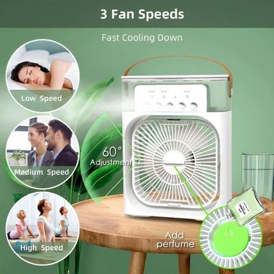Portable Mini Air Cooler with LED Night Light