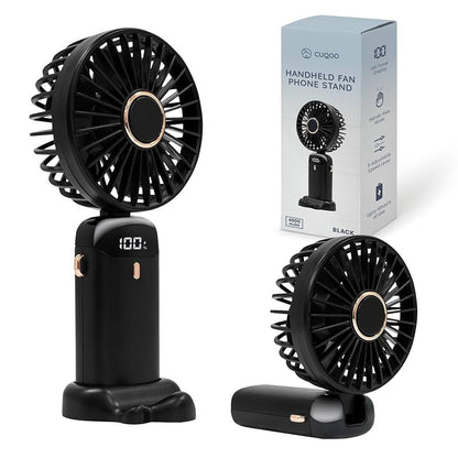 Rechargeable Handheld Fan - With Cable (Random Color)