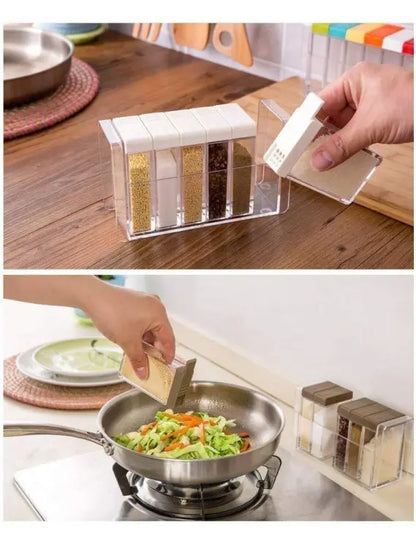 Spice Jars Dispenser Masala Rack