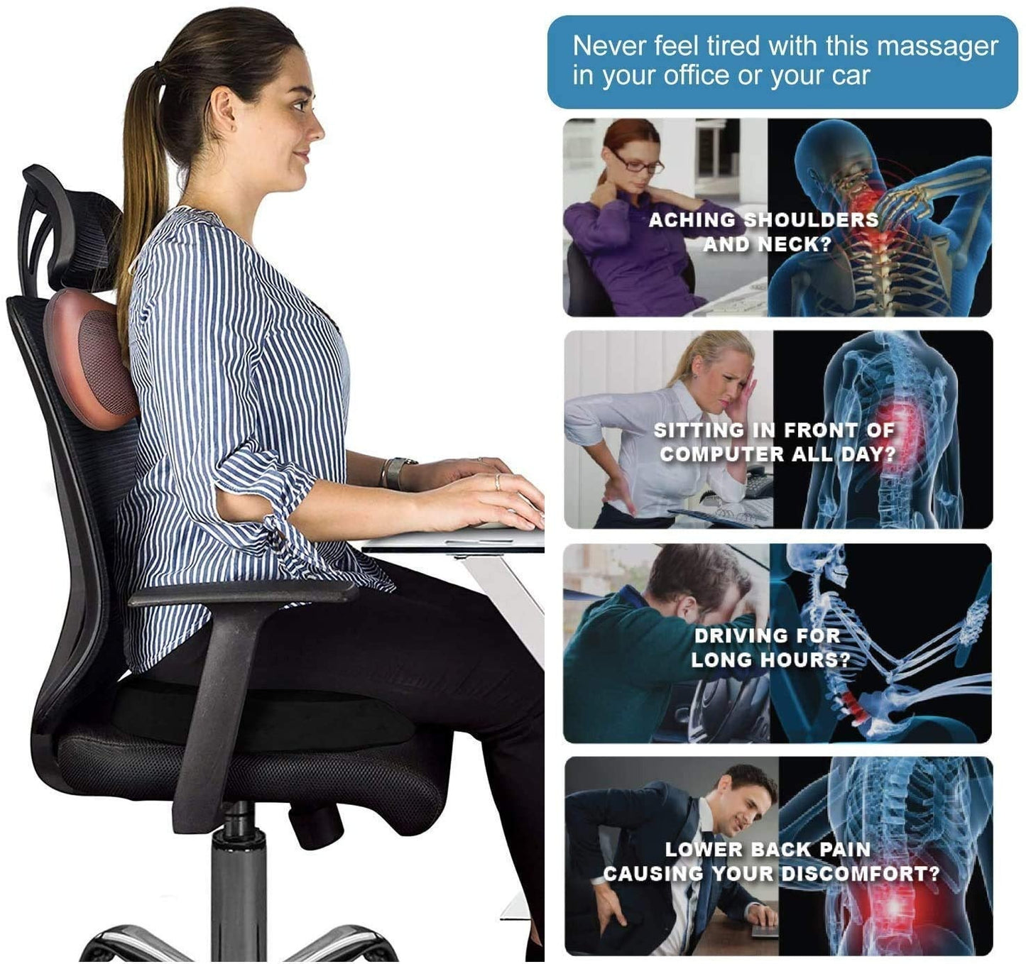 Car and Home Massage Pillow