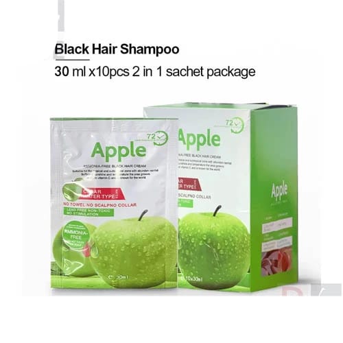 Apple Ammonia-Free Black Hair Shampoo