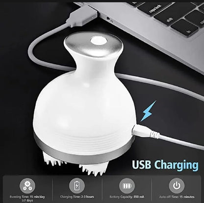 Electric Scalp Massager with 4 Tissue Kneading Nodes