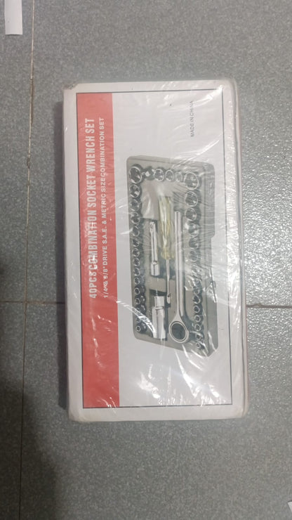 Aiwa 40 PCS Combination Socket Wrench Set