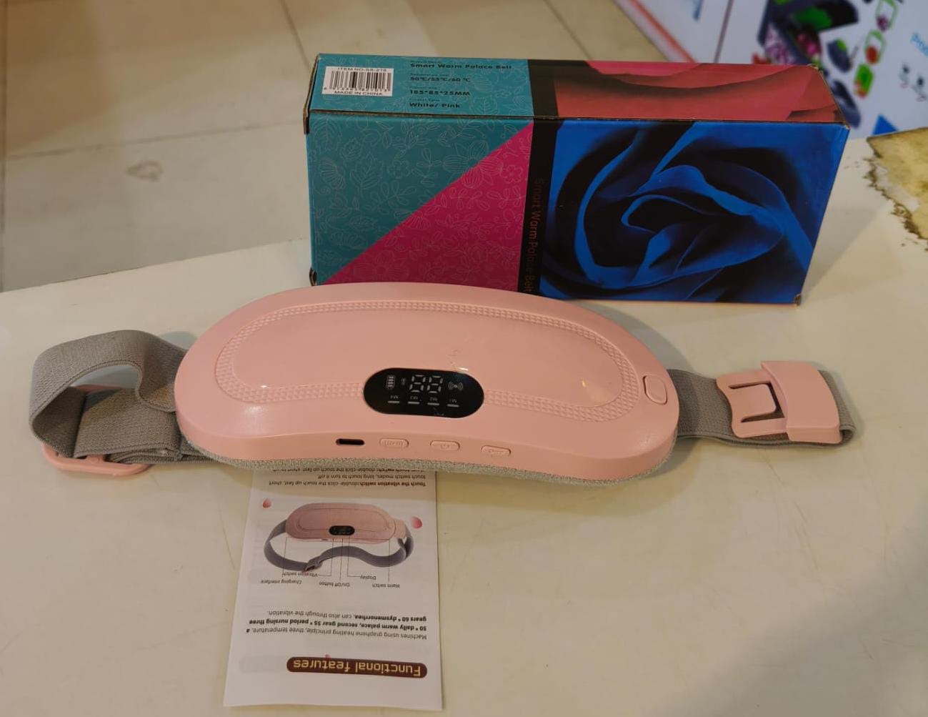 Electric Period Cramp Massager Heating Belt