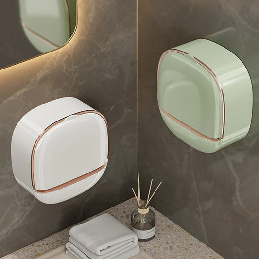 2 PC Soap Box Wall Mounted Light Luxury Soap