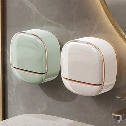 2 PC Soap Box Wall Mounted Light Luxury Soap