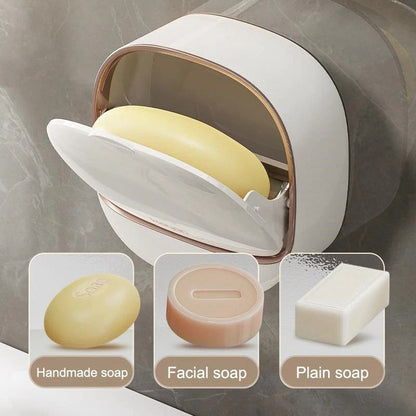 2 PC Soap Box Wall Mounted Light Luxury Soap