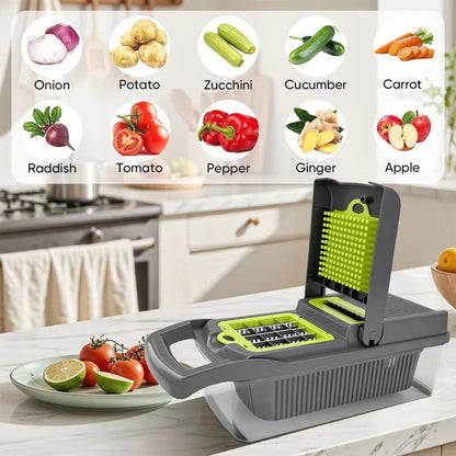 Vegetable Chopper 16 Pcs Set