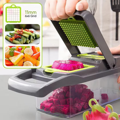 Vegetable Chopper 16 Pcs Set