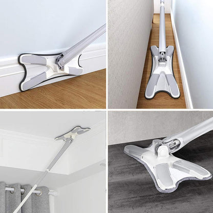 Rotating X Mop Flat Microfiber Floor Mop