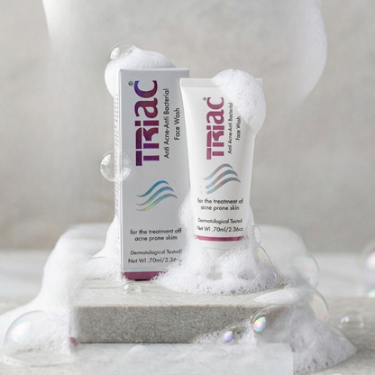 Triac Anti Acne Anti Bacterial Face Wash 70ml for Acne-Prone Skin