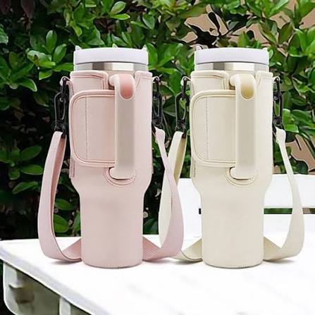 40oz Tumbler Carry Bag with Adjustable Strap – Random Color