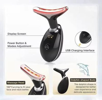 Rechargeable Face Massager Neck Device Anti-Wrinkle Skin Tightening Device