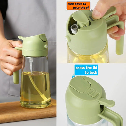 2-in-1 Oil Spray Bottle (470–500ml)