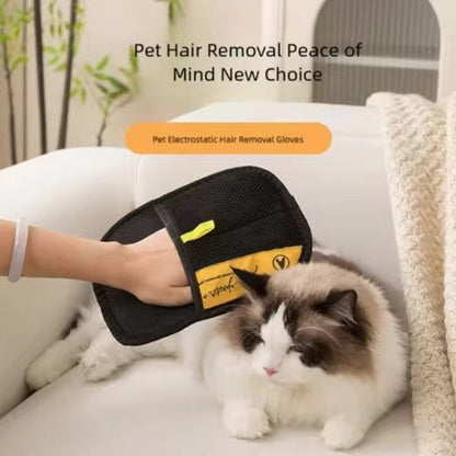 🐾 Easily removes pet hair from clothes, sofas, beds & car seats 🧤 Soft rubber design for gentle yet effective cleaning
