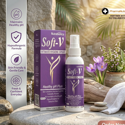 Soft V Intimate Hygiene Spray for Women | Healthy pH Formula 100ml