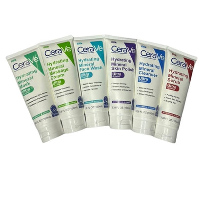 CeraVe 6 in 1 Hydrating Mineral Facial Kit – Deep Cleansing & Glowing Skin